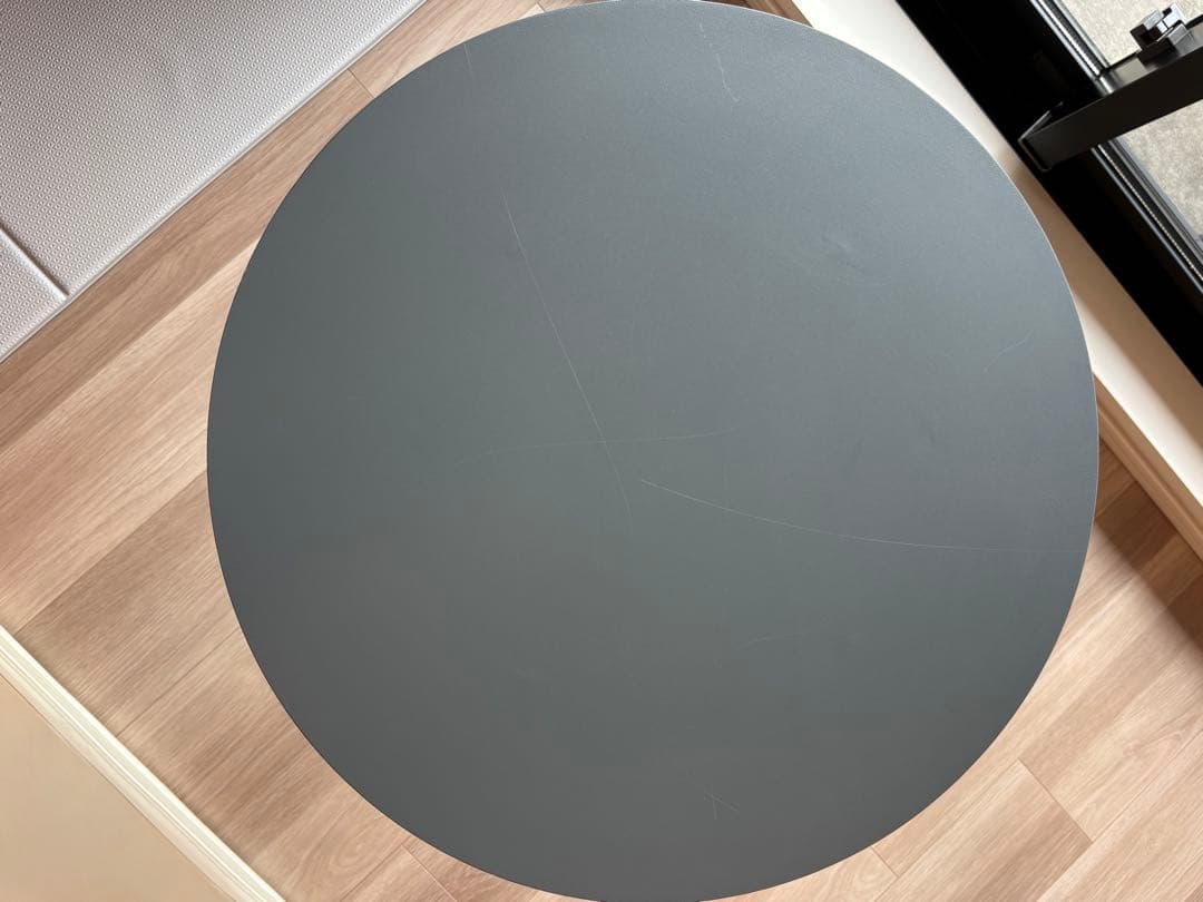 ACTUS アクタス LUNAグレー 円形サイドテーブル