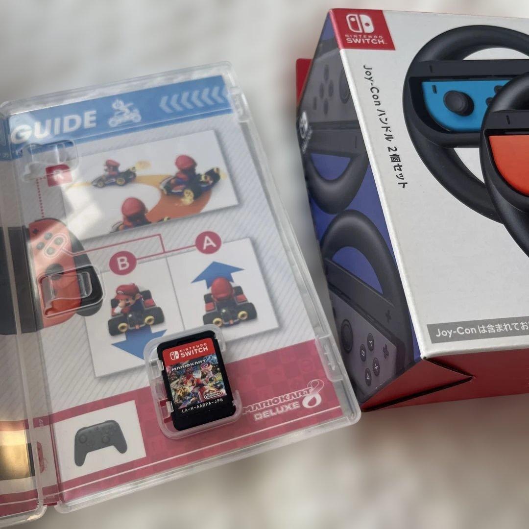 Nintendo Switch 本体、マリオカート8➕ハンドルセット