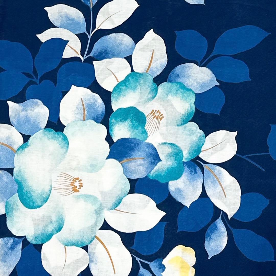 帯板＋ 下駄なし　　新作 浴衣ジェンヌ 浴衣3点セット 作り帯び 紺 ゆかた