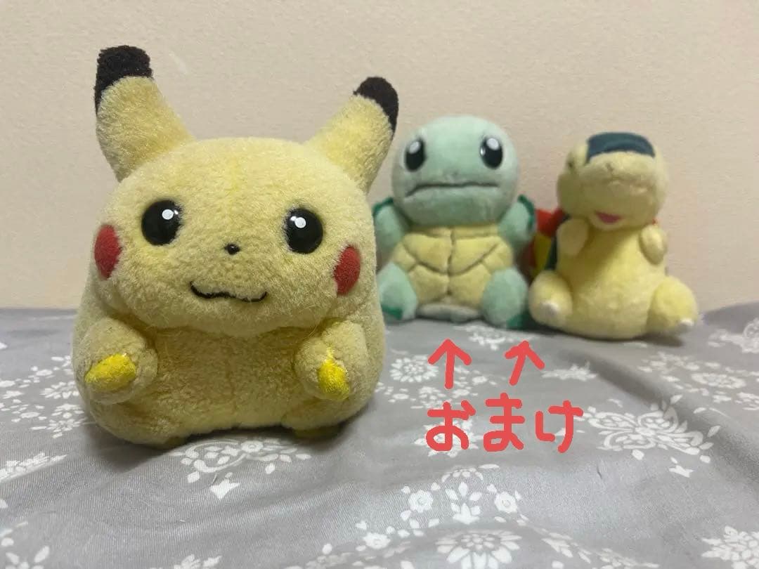 【9/15 4時まで値引】TOMY 初期ピカチュウ ぬいぐるみ(+おまけ)