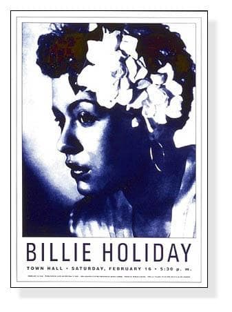 額装品/タウン ホール ニューヨーク1946/ビリーホリデー/アートポスター