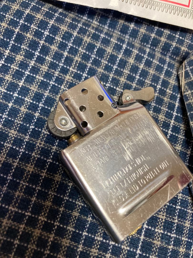 Zippo スターリングシルバー　ダイアゴナルライン Zippo