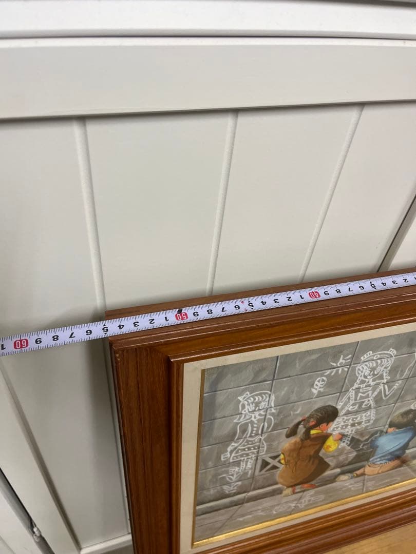 望月一雄 「落書き」 油彩　貴重　額装品