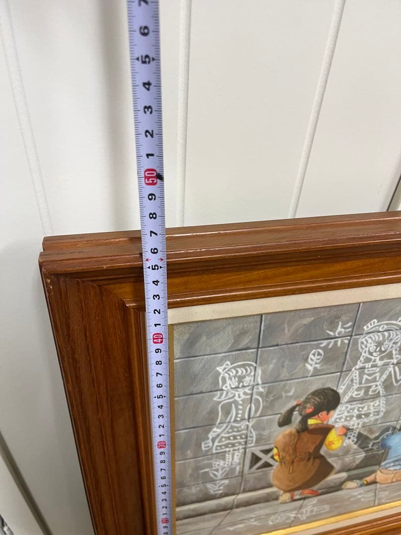 望月一雄 「落書き」 油彩　貴重　額装品