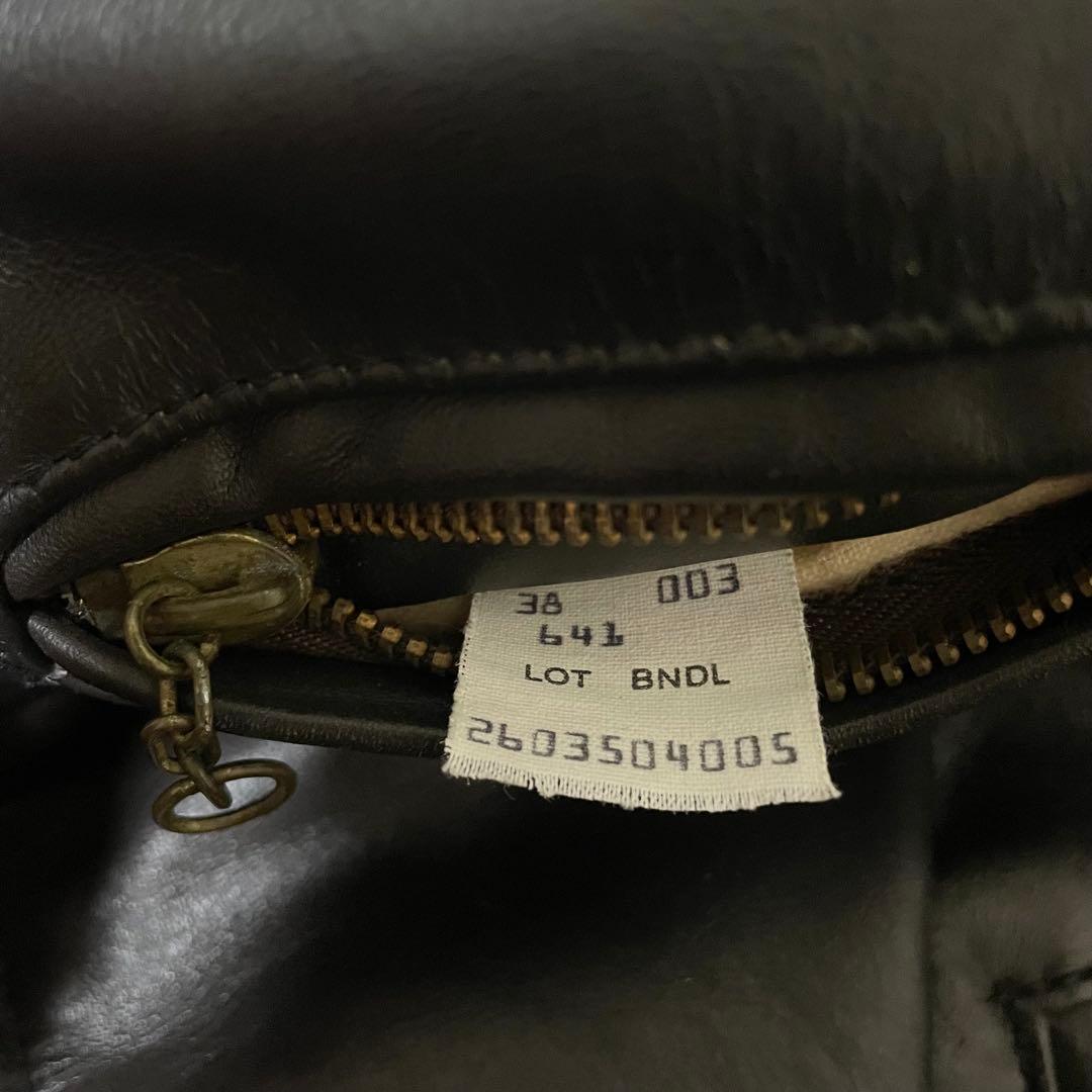 Shott ショット シングルライダースジャケット 茶　38 レザージャケット