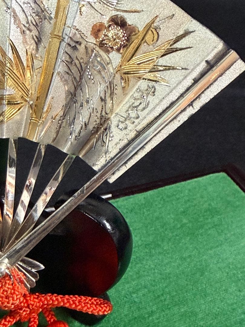 伝統工芸士・武比古氏による純銀製の扇子