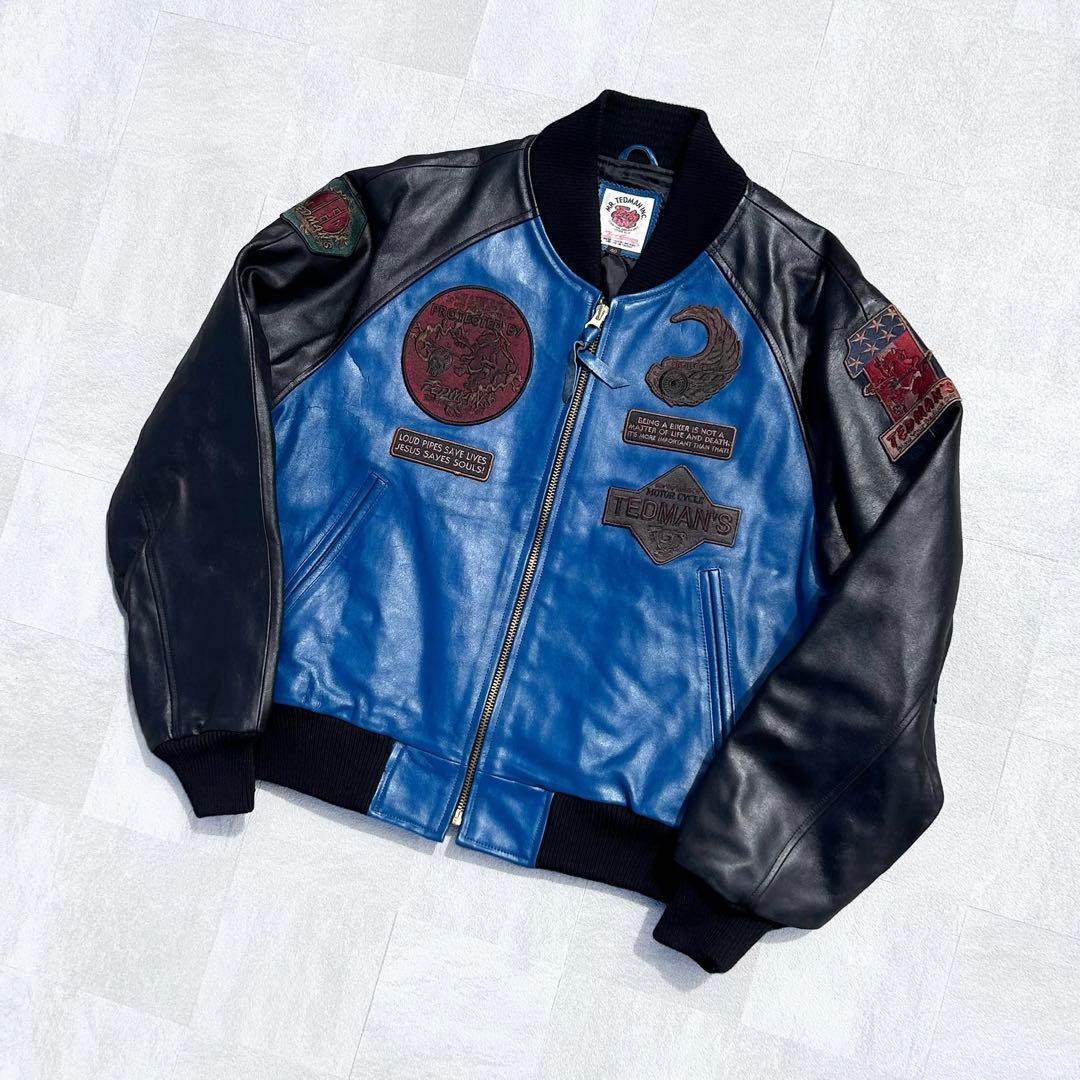 専用！500着限定 TEDMAN テッドマン オールレザー 刺繍 スタジャン