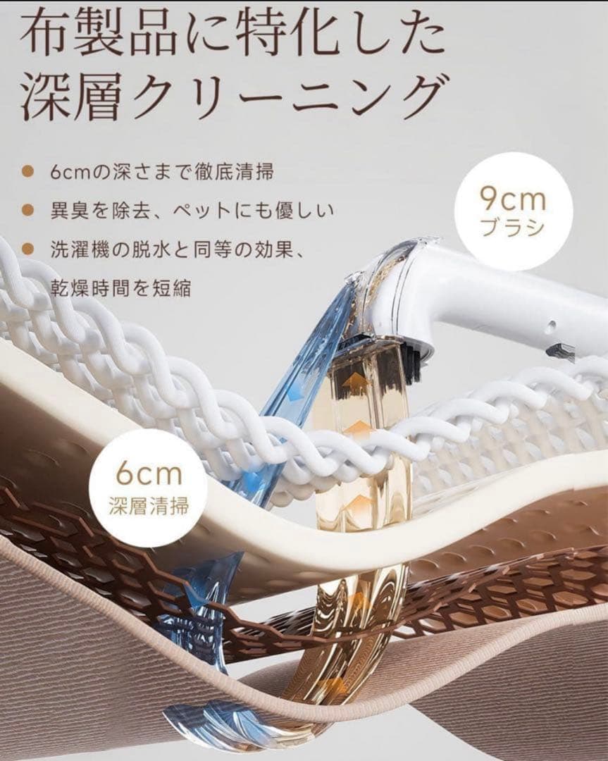 未使用品✨リンサークリーナー 600w 強力モーター カーペット ソファ