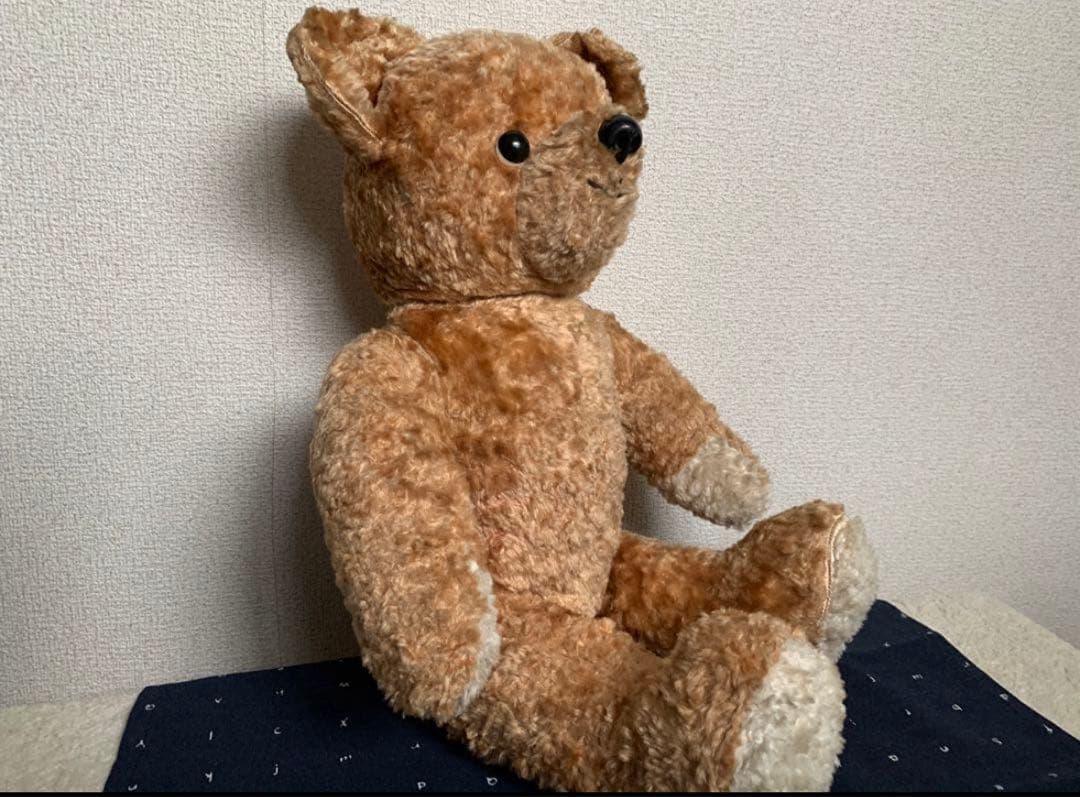 テディベアイギリスアンティーク茶色いクマのぬいぐるみ 約47㎝