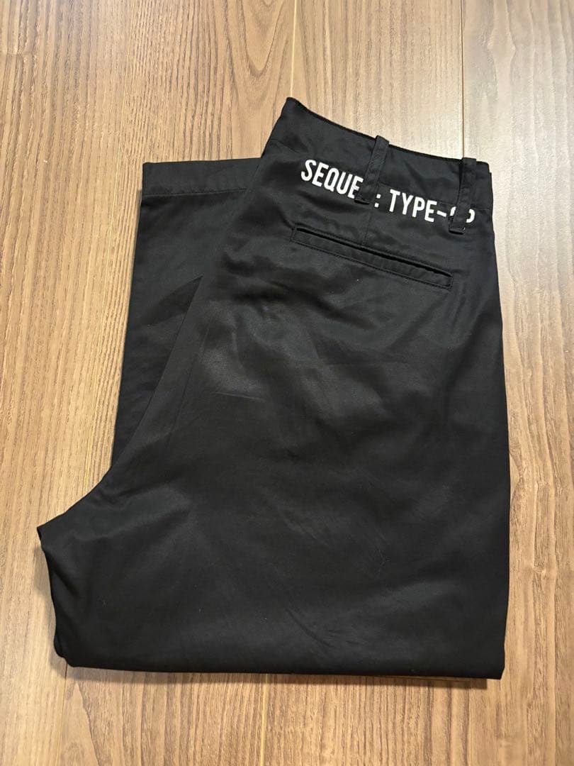 パンツ SEQUEL 24SS CHINO PANTS (TYPE-CP) BLACK