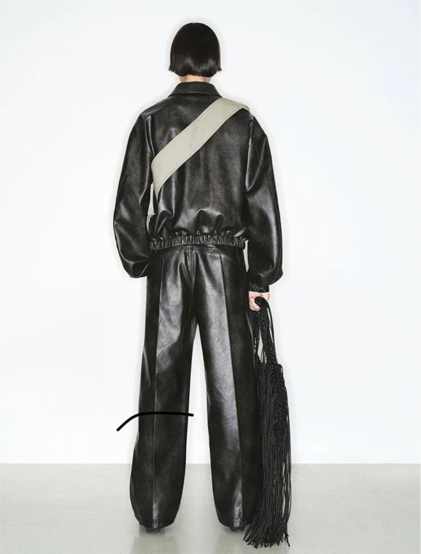 NUTEMPEROR フェイクレザージャケット