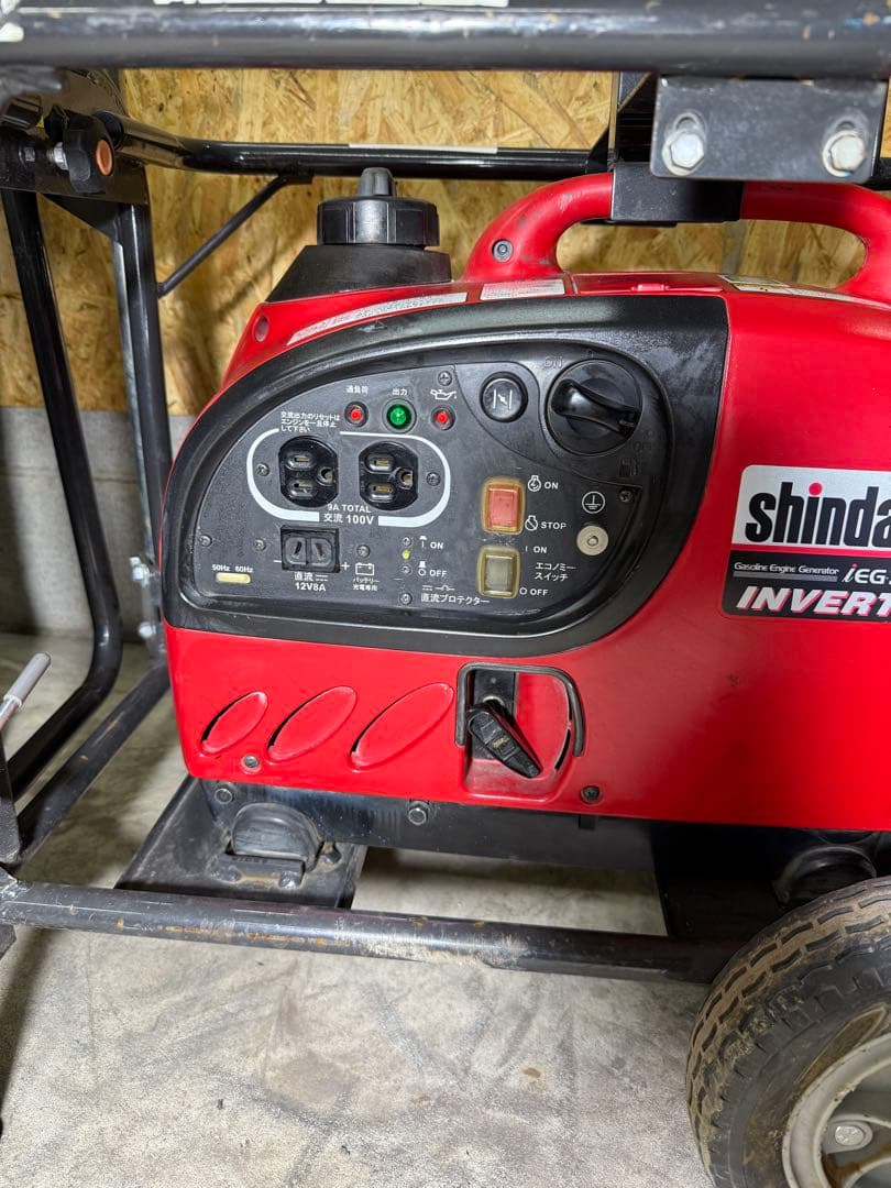 美品 shindaiwa 投光器LED バルーンライト インバーター発電機整備済