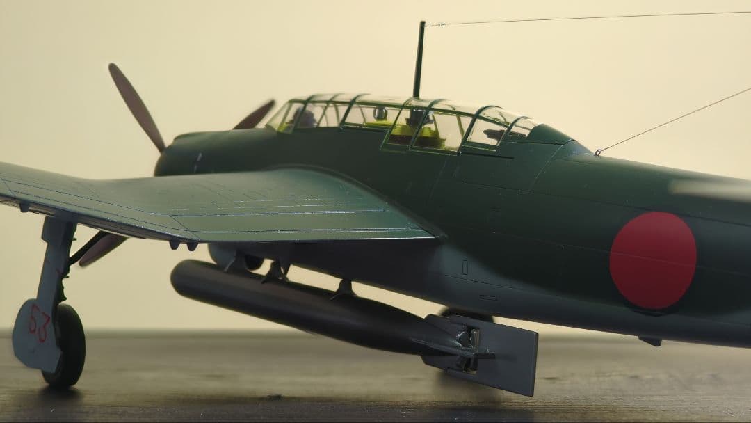 【プラモデル完成品】ハセガワ1/48日本海軍_流星改