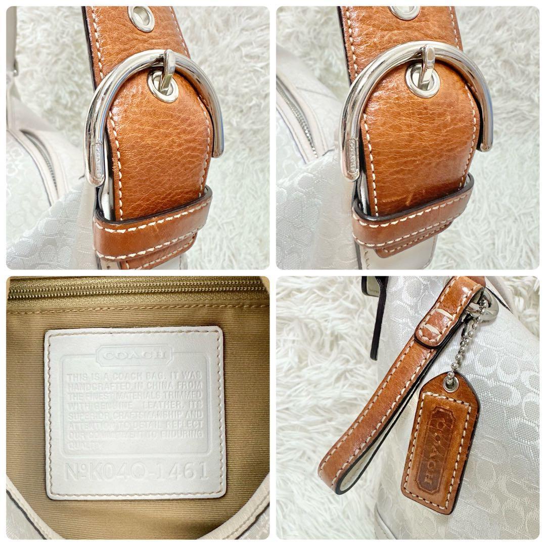 COACH コーチ ワンショルダー シグネチャー ホワイト 肩掛け y2k