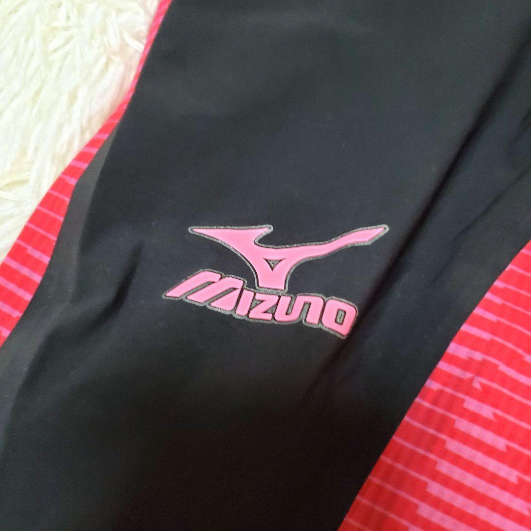 ミズノ　メンズ競泳用 ハーフスパッツ ブラック×レッド L