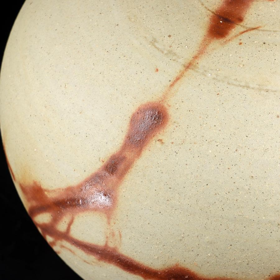 専用 Y2917 人間国宝 伊勢崎淳 備前焼 大壷 35㎝ 飾壷 共箱