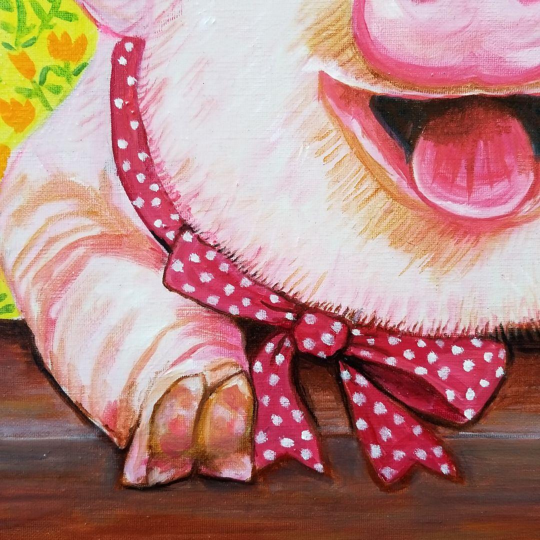 油絵　専用　すっごく笑ってる子ぶた