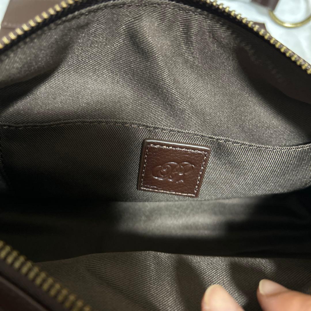 BEARDSLEY ブラウン レザー ショルダーバッグ