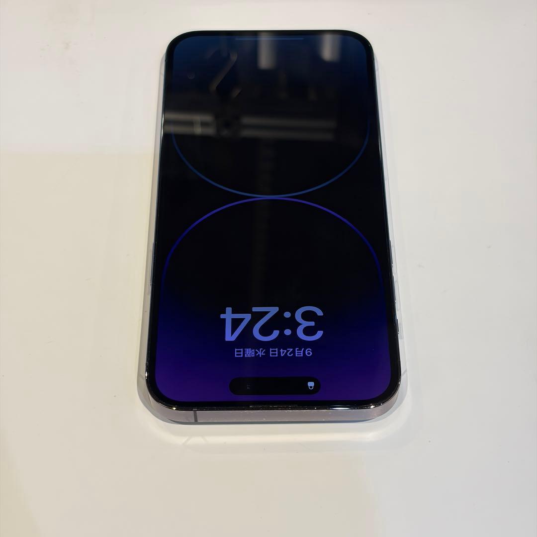 SIMフリー iPhone 14 Pro Max 256GBパープル　背面割れ