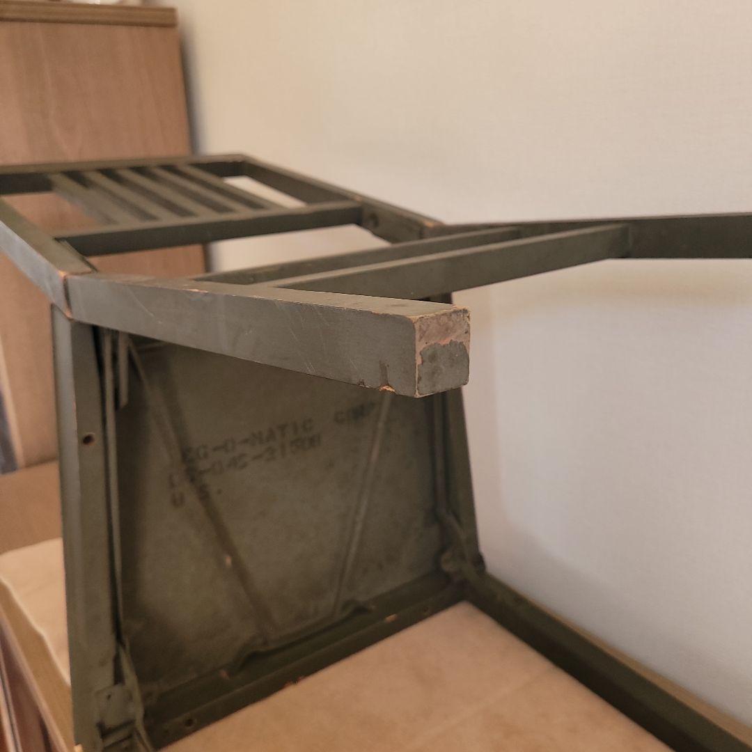 USミリタリー ヴィンテージ折り畳み椅子 1940年代