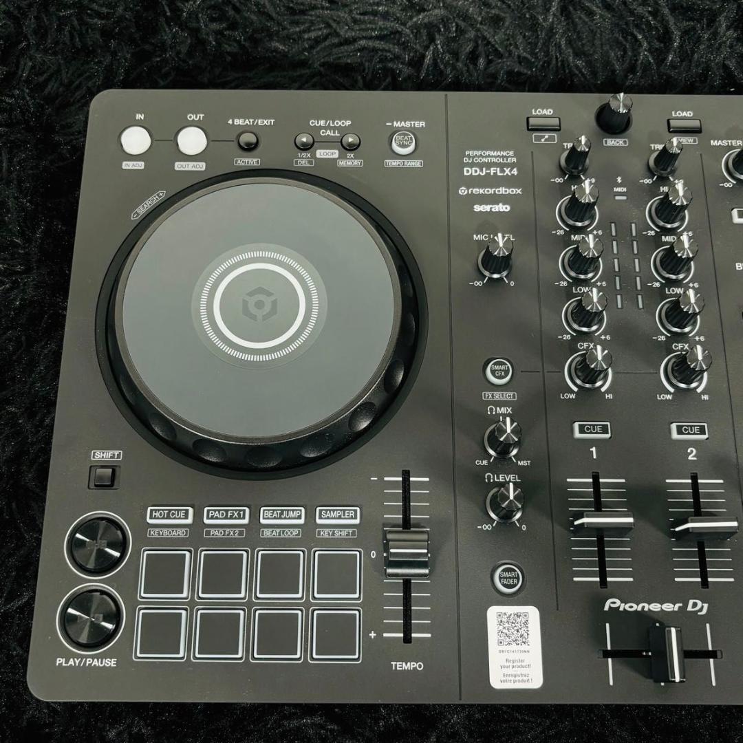 パイオニアDJ DDJ-FLX4 DJコントローラー 2デッキ マルチアプリ対応