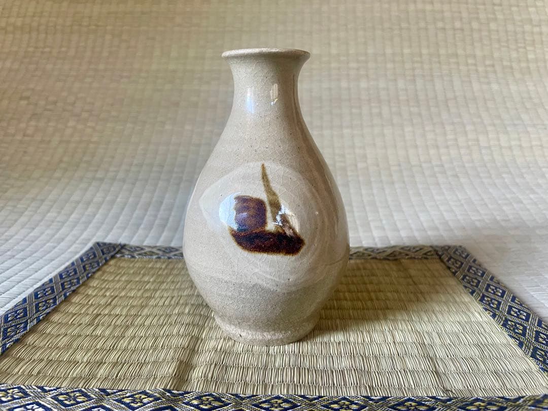 濱田晋作　鉄絵酒器セット