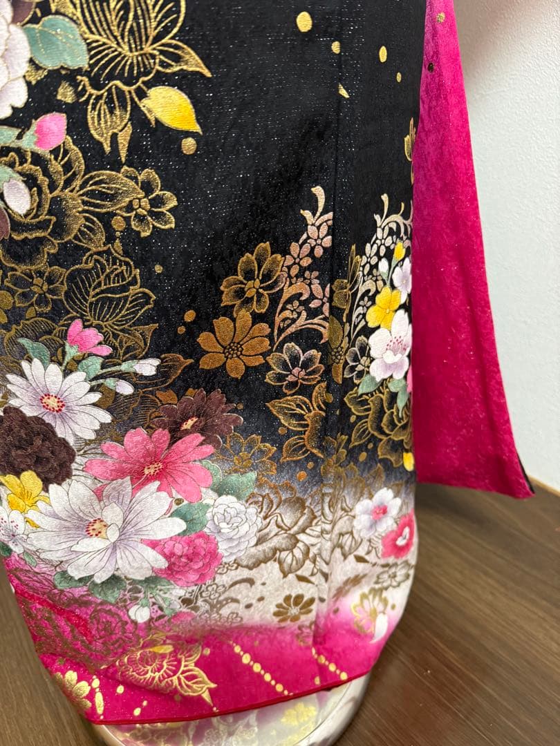 振袖　フルセット　華やか　ふくよかサイズ