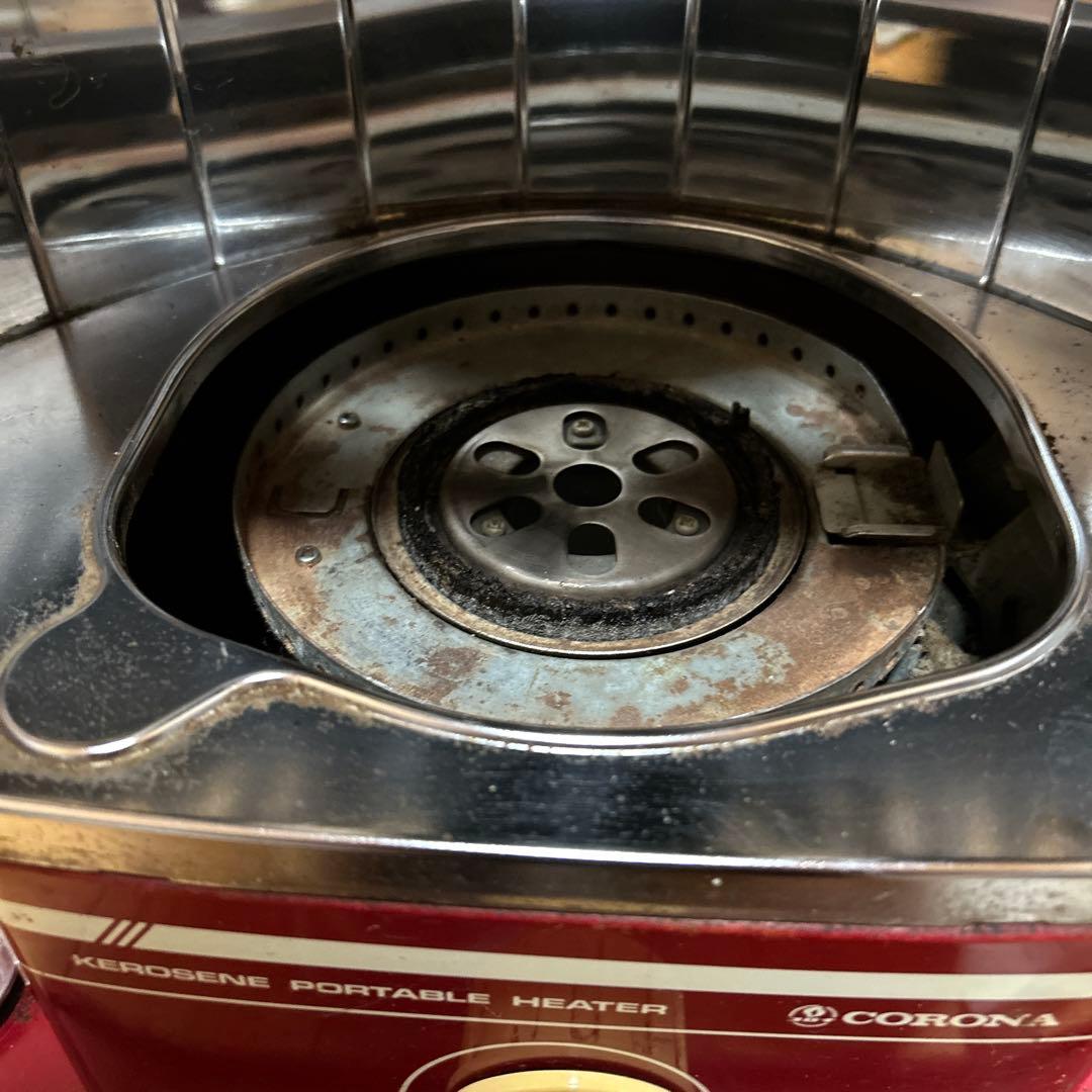 コロナ石油ストーブＳＲ―１　前期型レトロ　放射式タンク一体型　電子点火OK！