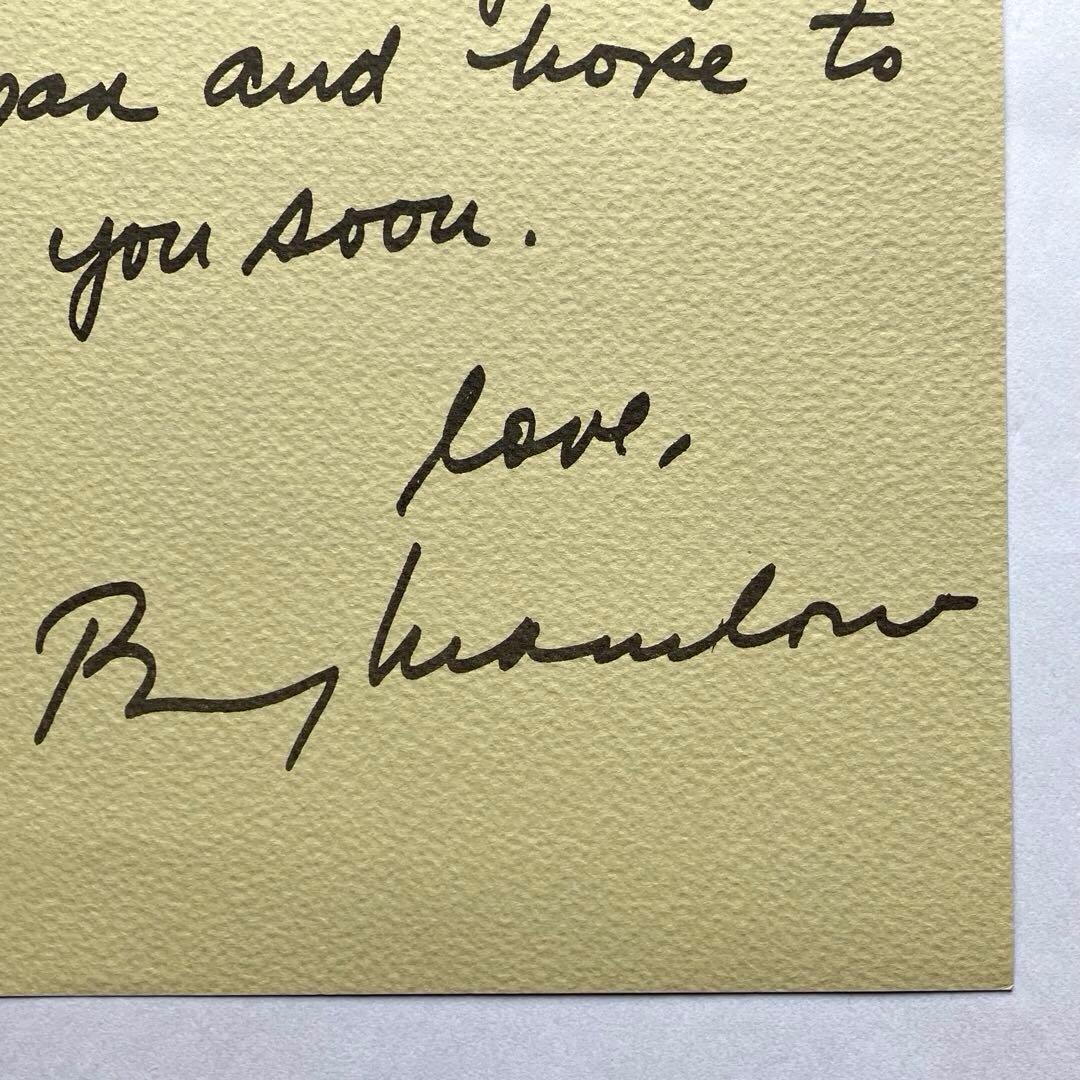 BARRY MANILOW　バリー マニロウ　サイン　【希少】