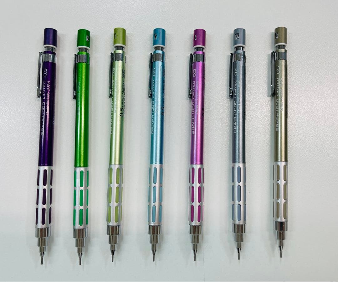 ぺんてる グラフ1000 LIMITED シャーペン　東急ハンズ限定 ７色セット