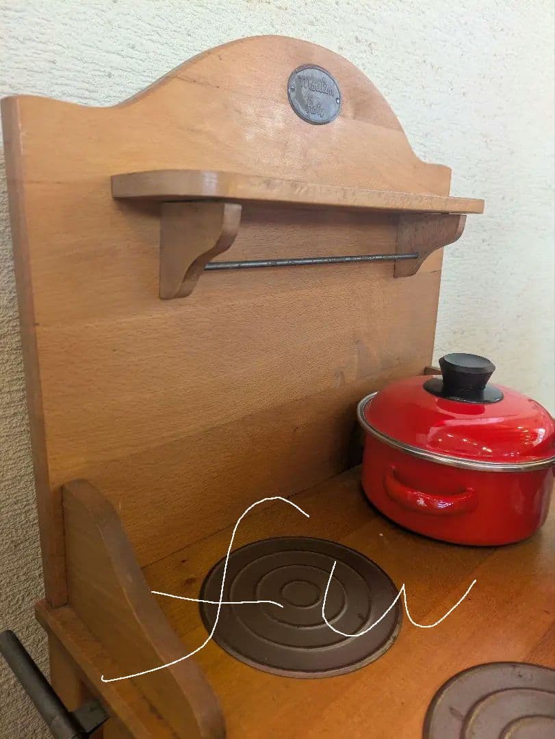 ②フランス Moulin Roty社 ＊ 木製キッチン コンロ 【セット販売】