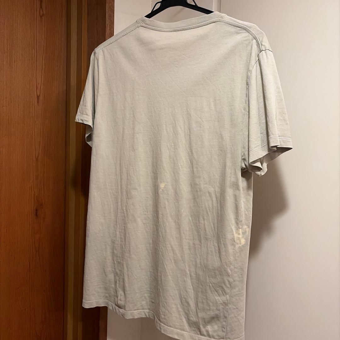 LOEWE ベージュ ロゴ刺繍 Tシャツ　漂白剤染み有り