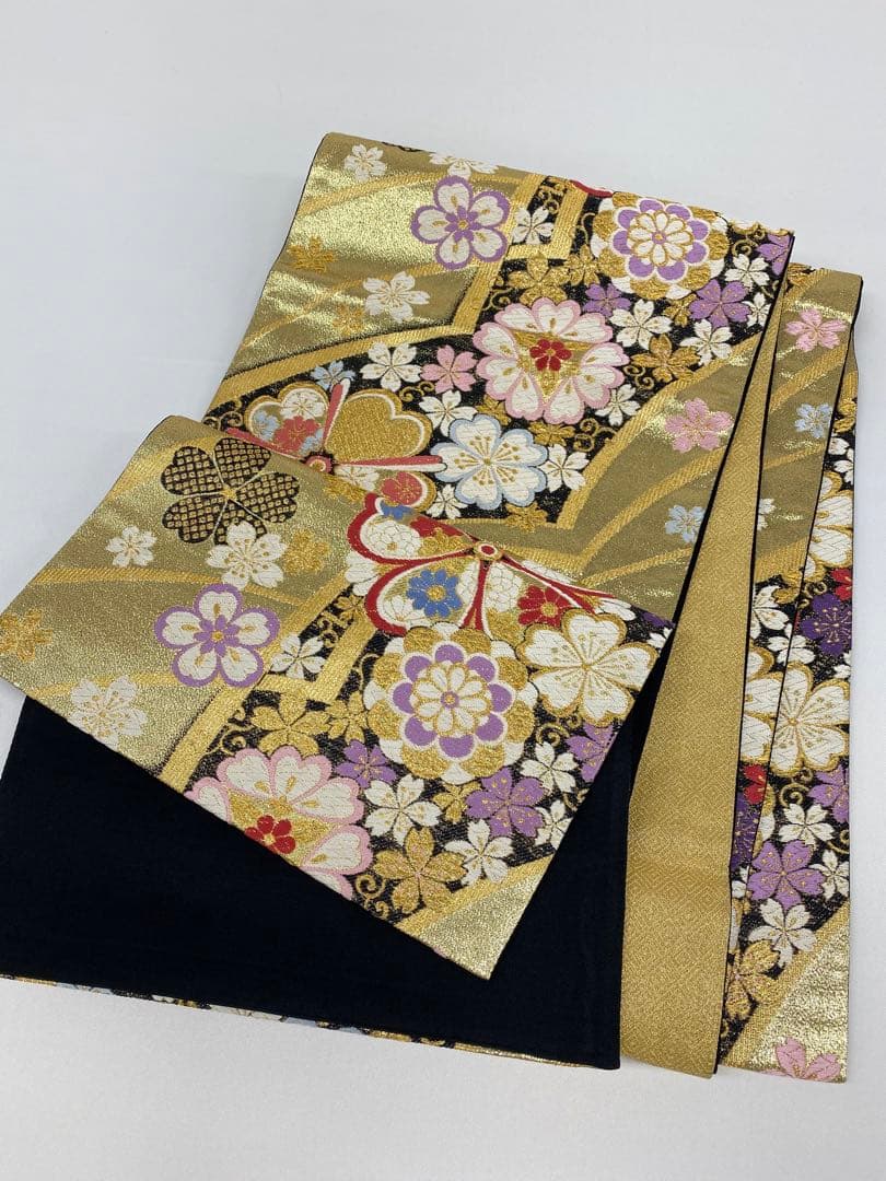 振袖 長襦袢 袋帯 3点セット 青柳 身丈 172cm ガード加工済