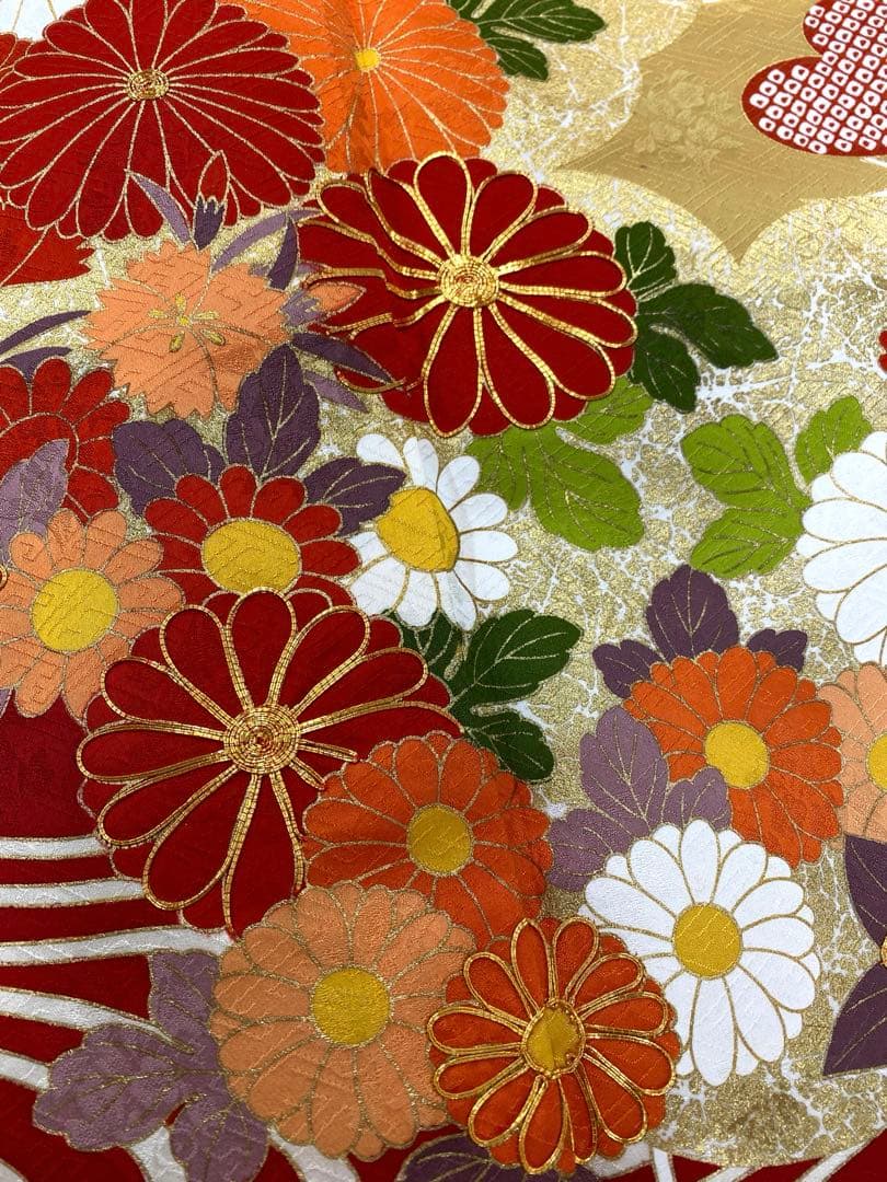 振袖 長襦袢 袋帯 3点セット 青柳 身丈 172cm ガード加工済