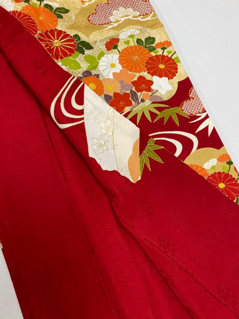 振袖 長襦袢 袋帯 3点セット 青柳 身丈 172cm ガード加工済