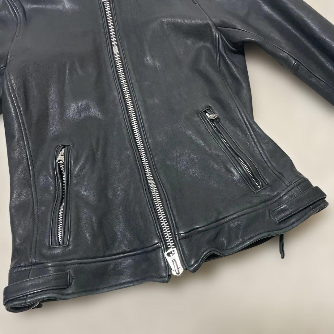 アヴィレックス ラムレザージャケット シングル M