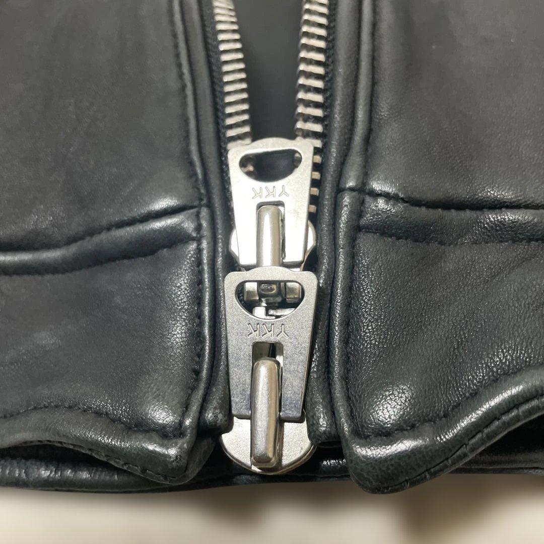 アヴィレックス ラムレザージャケット シングル M