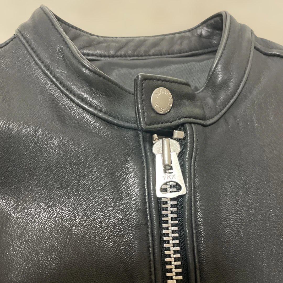 アヴィレックス ラムレザージャケット シングル M