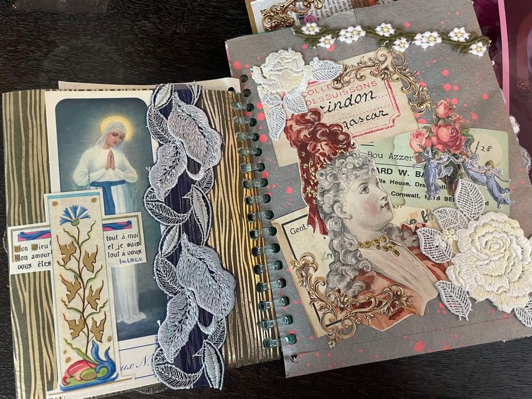 A)聖なるおすそ分けファイル　コラージュ素材　レース