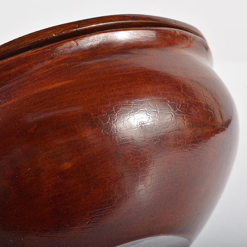 茶道具　漆塗　青貝文字　茶器　蓋物　時代箱付　M　R5487