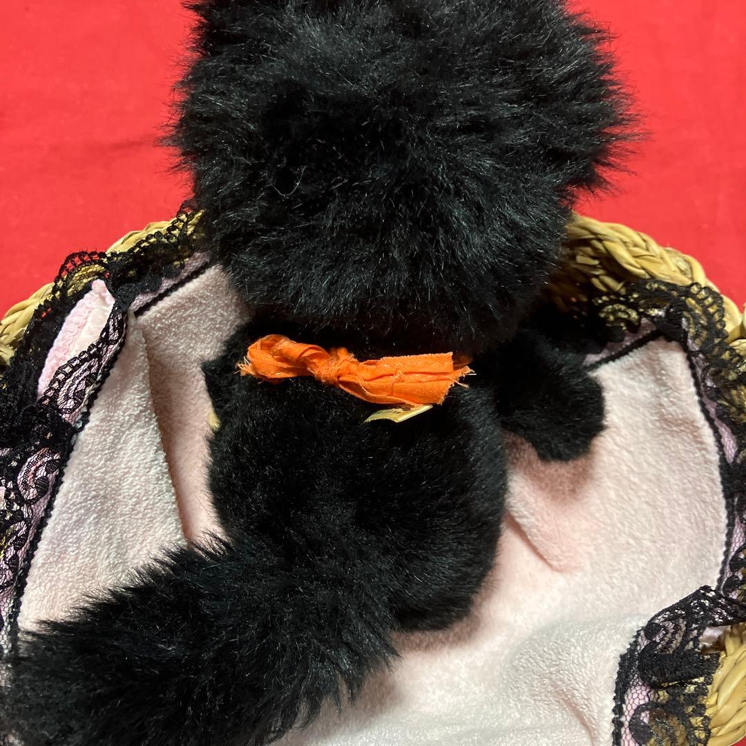 昭和レトロ　人形　ぬいぐるみ　ニャンコフ　猫　黒猫　指しゃぶり　モンチッチ