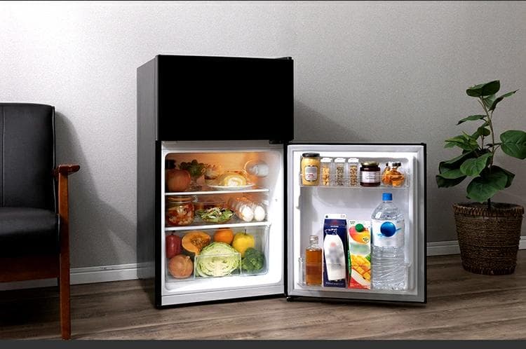 専用　冷蔵庫 アイリスオーヤマ　小型2ドア　87L　PRC-B092D　ブラック