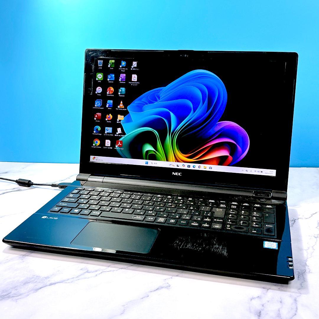 8世代Corei7・16GB・SSD512・フルHD・ブルーレイ・ノートパソコン
