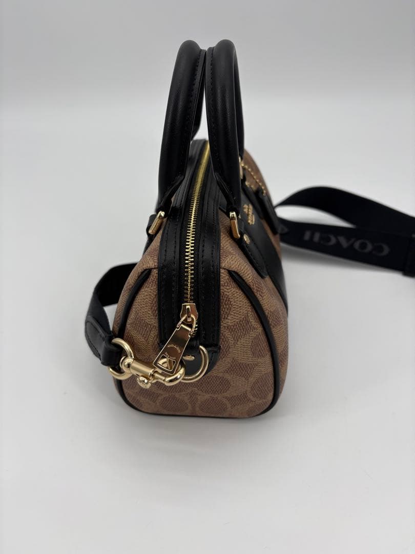 COACH コーチ シグネチャー ミニボストン型 2WAYショルダーバッグ