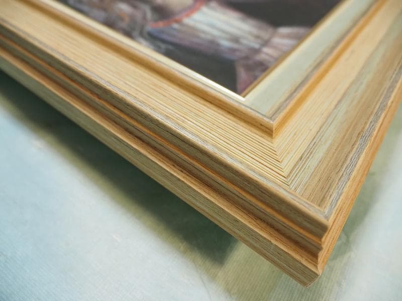 【値下げ】人物画　油絵　織田広比古　F6号　音楽会　額付き　手描き　肉筆