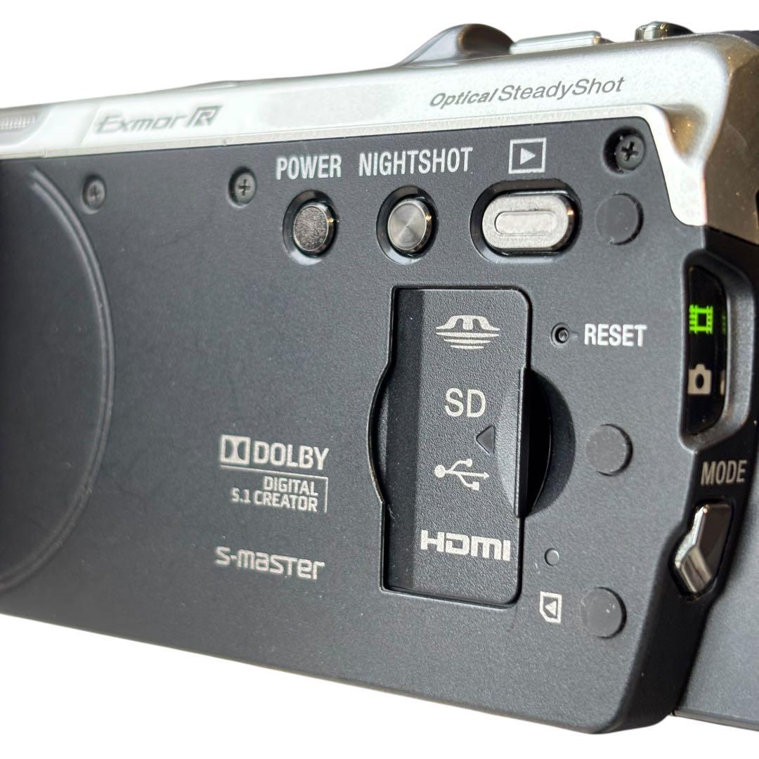 動作確認済 SONY HDR-CX560V ハンディカム ビデオカメラ シルバー