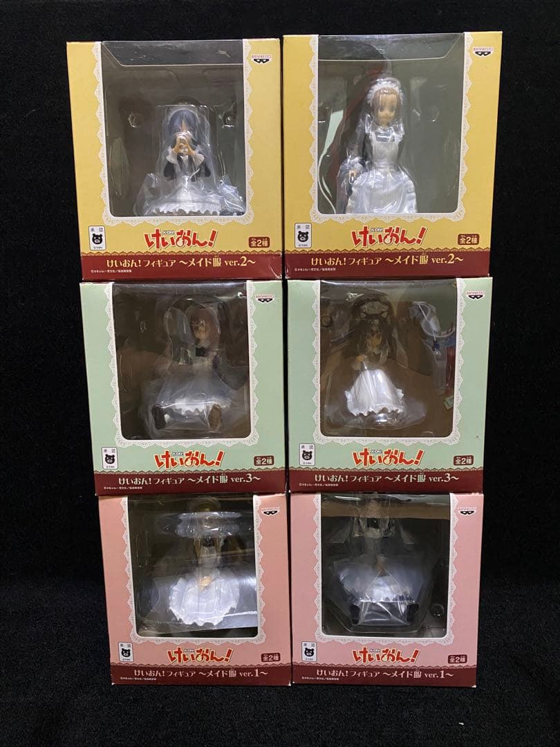 【新品未開封】全種類 けいおん！ フィギュア メイド服 ver.1、2、3