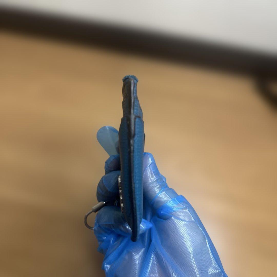 LOEWE ロエベ　ケース　スクエアカードホルダー　アナグラム　青