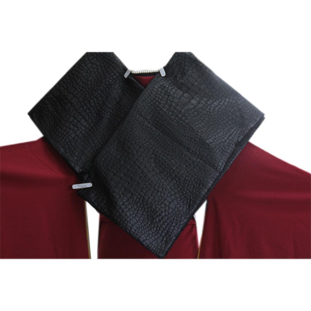 色無地 暗めの赤！成人式振袖7点セット丈161cm帯新品帯揚げフルセットYD73