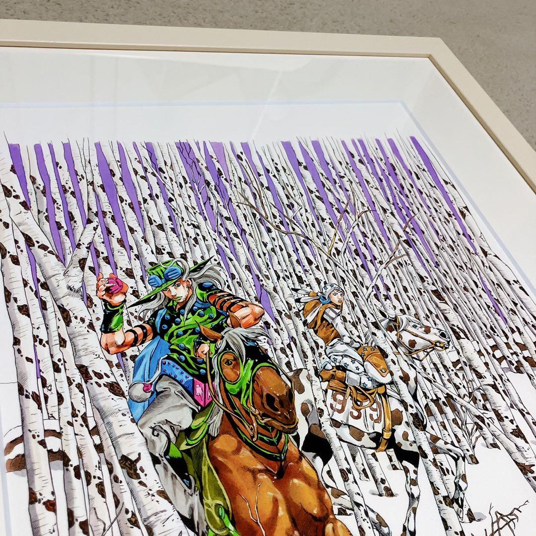 ジョジョ展　複製原画　スティールボールラン　　ジャイロ　ジョニィ